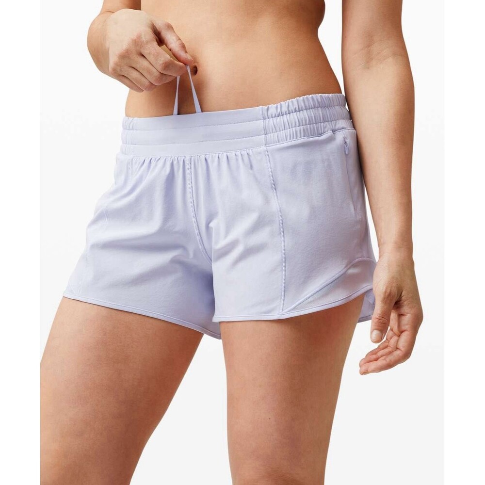 Lululemon Hotty Hot LR Short 3.5” Inseam Serene Blue Size 6T W7ARLT Sporty